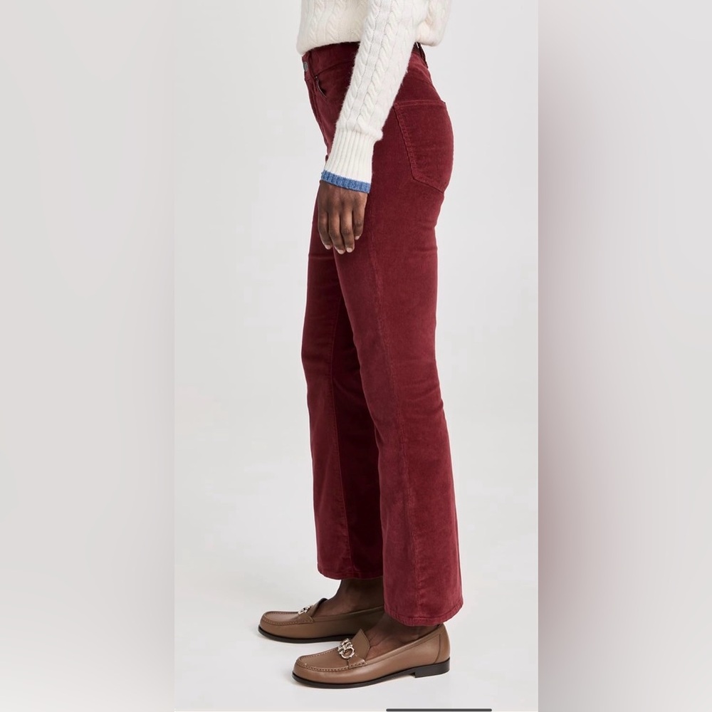 VERONICA BEARD • Carson ankle flare high rise pants - oxblood - size 25 - Picture 5 of 11